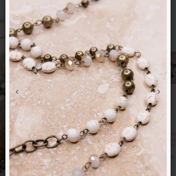 Bohemian “ Valerie “ Boho Adjustable Beaded Necklace - Picture 7 of 7